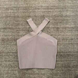 BABATON SCULPT KNIT CROSS CROSS crop top